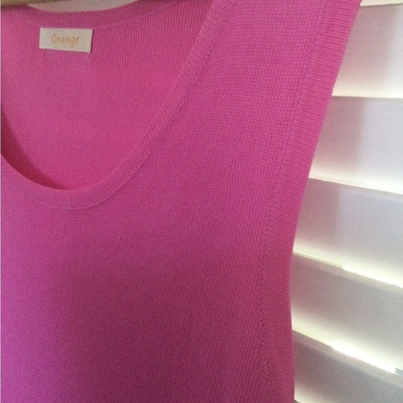 Orange Pink Sleeveless Tank, Size S/M - Picture 4 of 4
